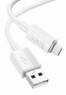 Кабель Hoco (X107) micro USB,  1 м, белый