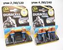 Батарейка AA Duracell Turbo LR6 в упаковке по 4 штуки