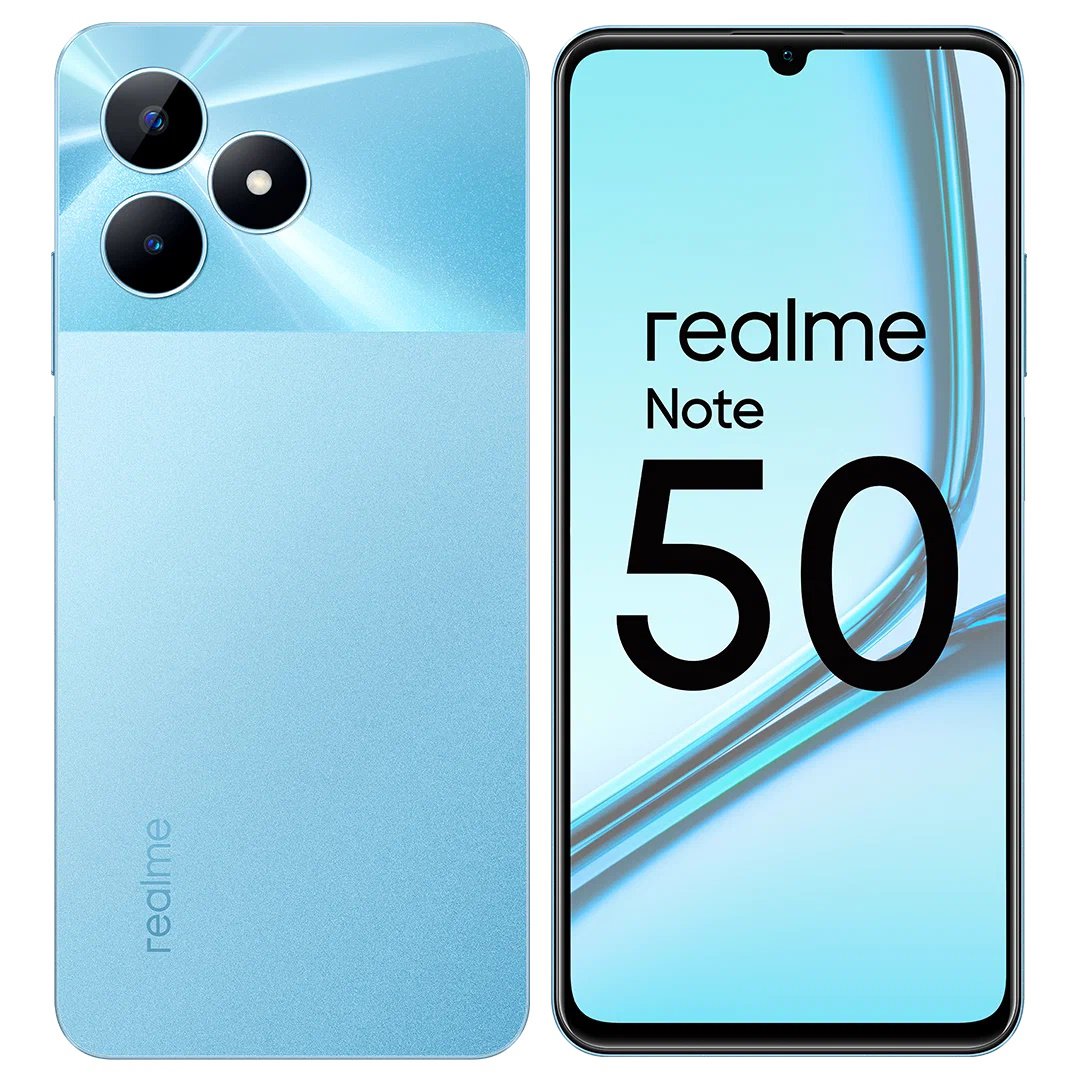 Смартфон realme Note 50 4/128 ГБ, 2 SIM, голубой купить недорого в  Екатеринбурге в Интернет-магазине Сотомания