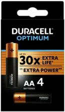 Батарейка Duracell Optimum LR6 / AA в коробочке 4 штуки