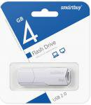 USB флеш накопитель  4 Gb SmartBuy CLUE White (SB4GBCLU-W)