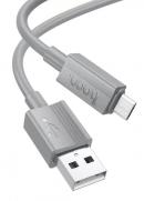 Кабель Hoco (X107) micro USB,  1 м, серый