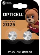 Батарейки Opticell CR2025 в блистере 2 штуки