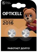 Батарейки Opticell CR2016 в блистере 2 штуки