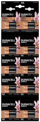 Батарейки Duracell LR6/AA в ленте 20 штук