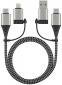 фото Кабель Deppa (72311) Apple 8-pin, USB-C - USB-C, USB-A, 1.2м, 3A, черный