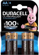 Батарейки Duracell Ultra Power R6/AA в блистере 4 штуки