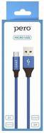 фото Кабель Pero (DC-02) micro USB, 2A, 1 м, синий