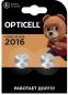 фото Батарейки Opticell CR2016 в блистере 2 штуки