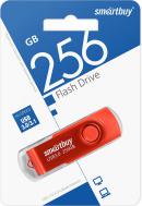 Флешка SmartBuy Twist USB 3.0, 256 ГБ, красный